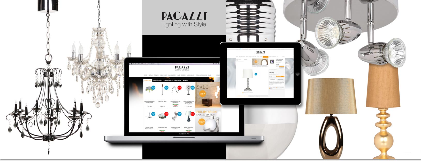 Visual Aspect eCommerce Photography for Pigazzi Lighting